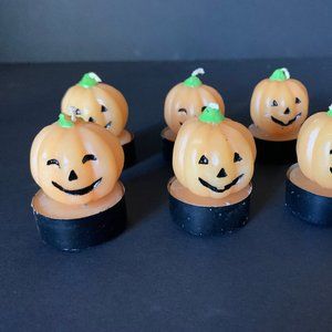 Pumpkin Tealight candles - set of 12 - NEW